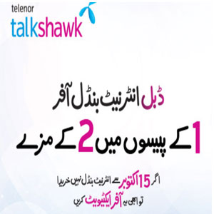 Telenor offers Double Internet Bundle Offer